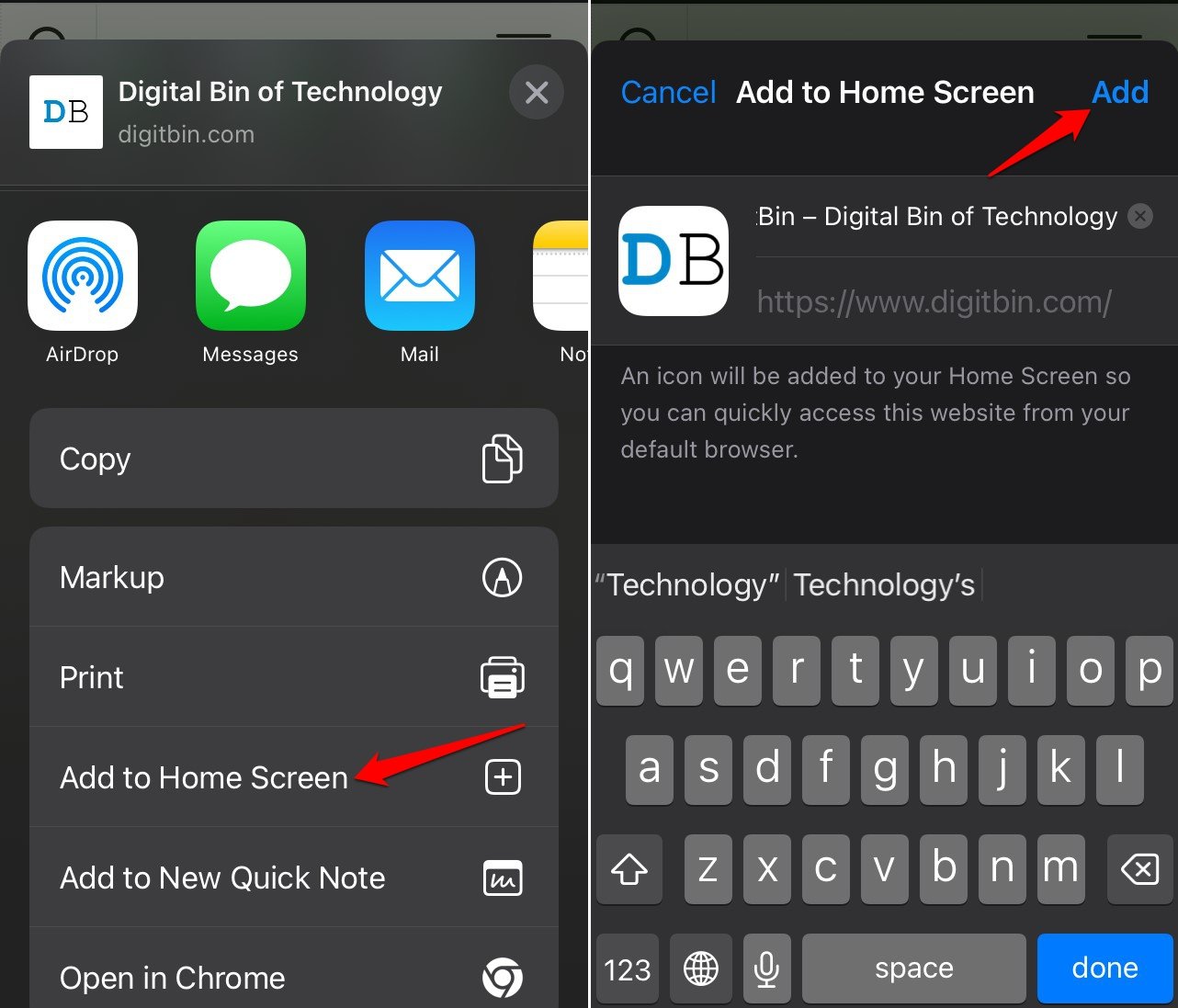 Adicionar atalho de site ao iPhone usando Firefox