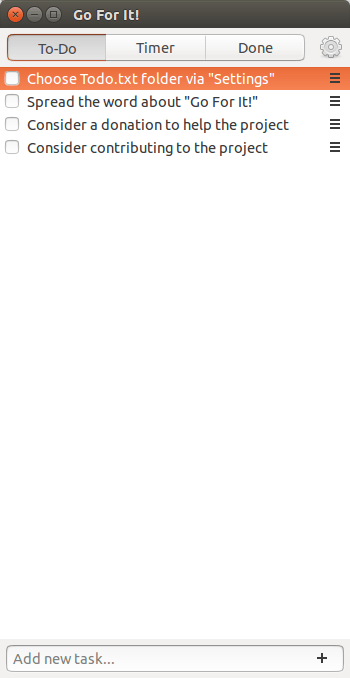Go For It — обзор простого таймер‑todo для Linux