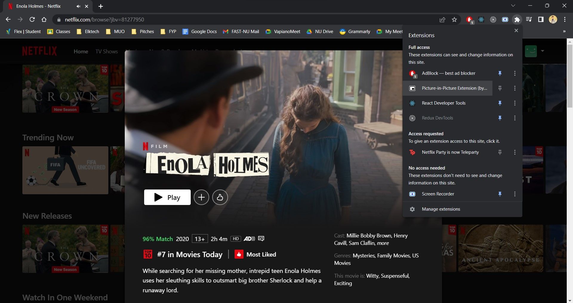 включение PiP в Chrome