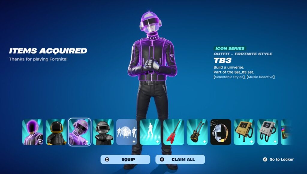 Récompenses : XP et sprays Daft Punk gratuits
