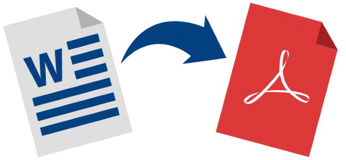 Иконки популярных онлайн-конвертеров и стрелка конвертации формата файла.