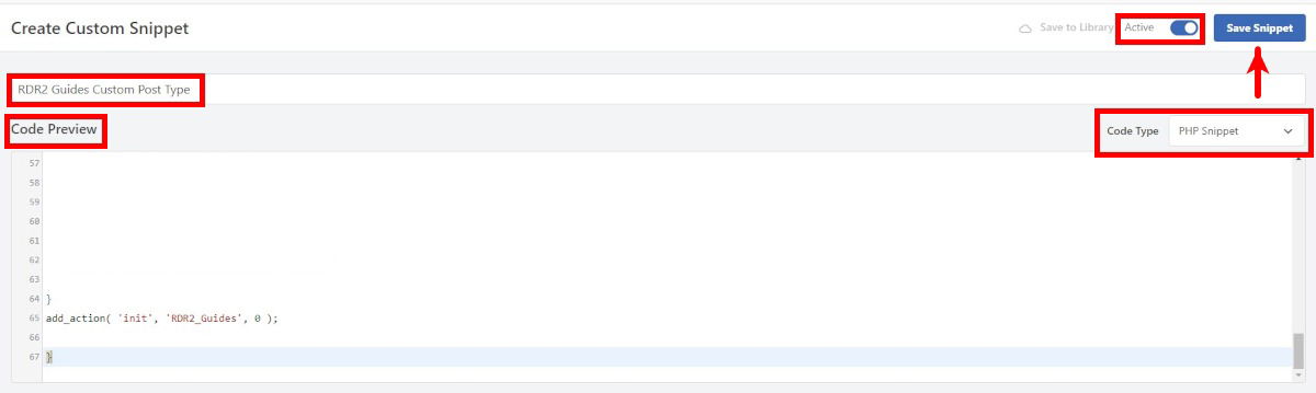 Создание PHP-сниппета в WPCode