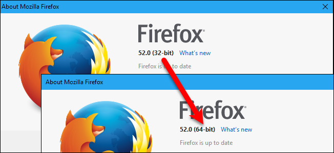 Обновить Firefox с 32‑бит на 64‑бит в Windows