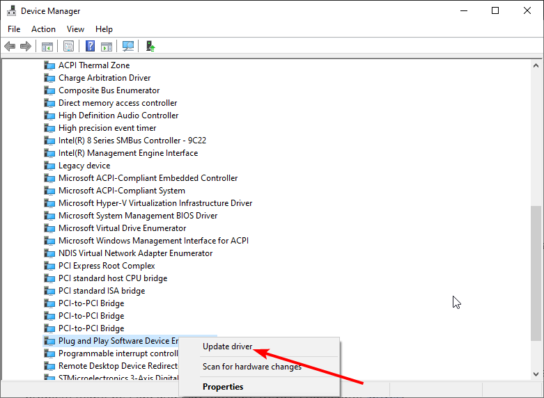 Обновление Plug and Play Software Device Enumerator