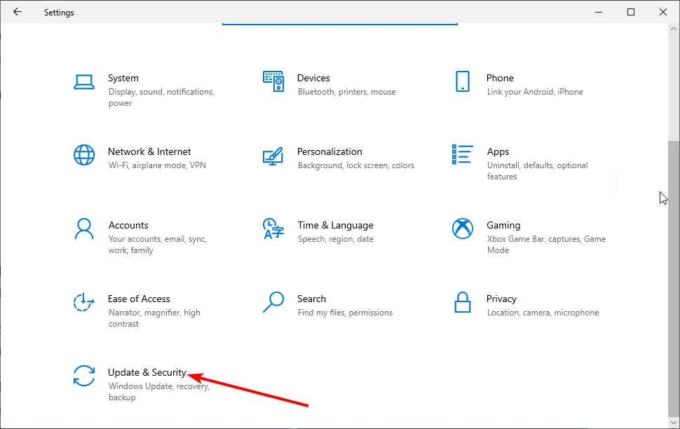 Обновление и безопасность