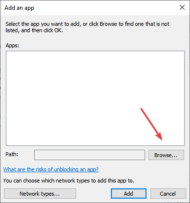 Поиск файла для добавления