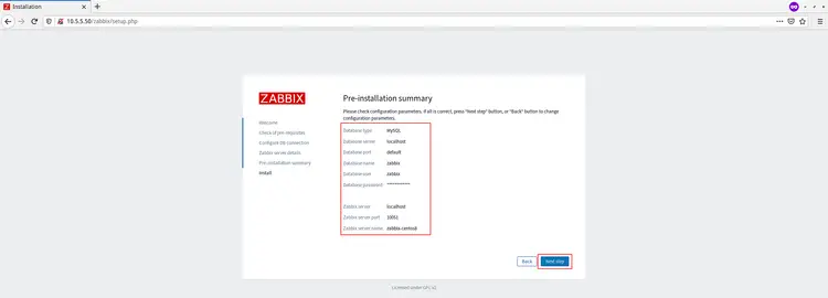Сводка перед установкой