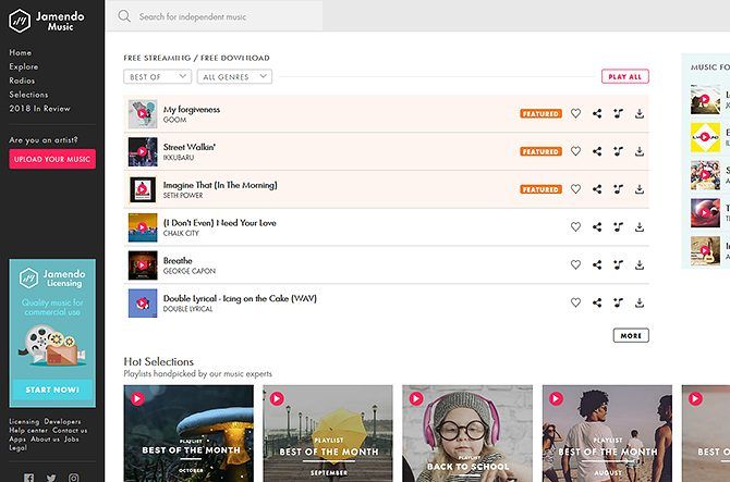 независимый музыкант с гитарой, доступный на Jamendo