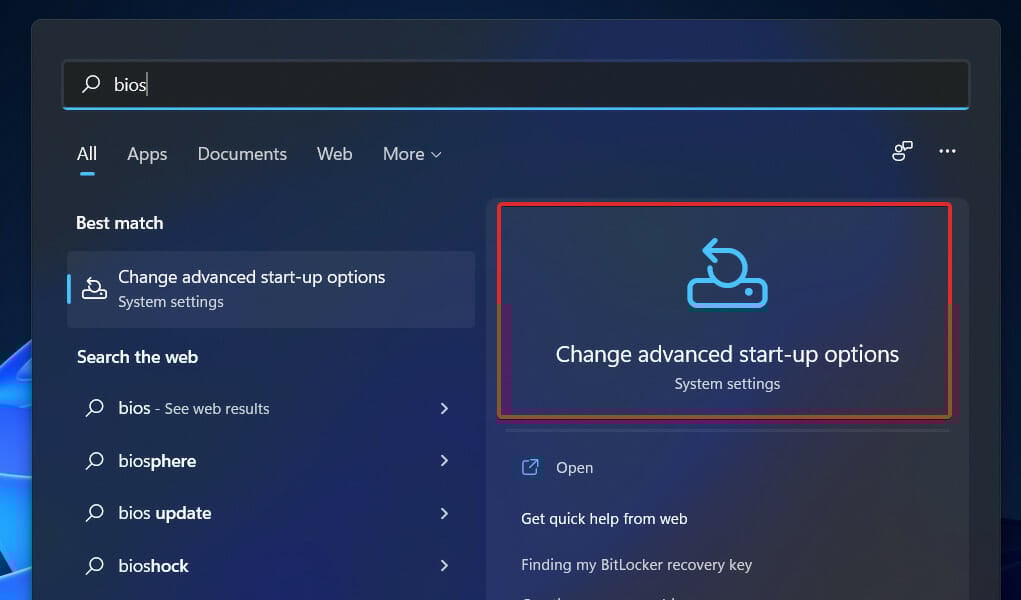 Изменение BIOS при ошибке 0xc00000e