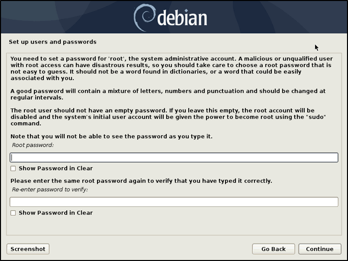 Создание учётной записи пользователя