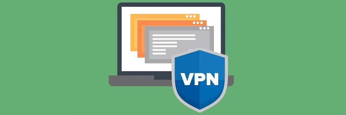 VPN‑интерфейс на экране компьютера