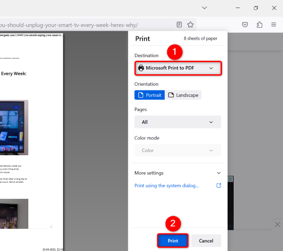 Настройте параметры и выберите 