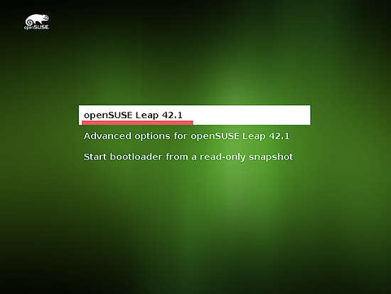 Загрузчик OpenSUSE Leap GRUB