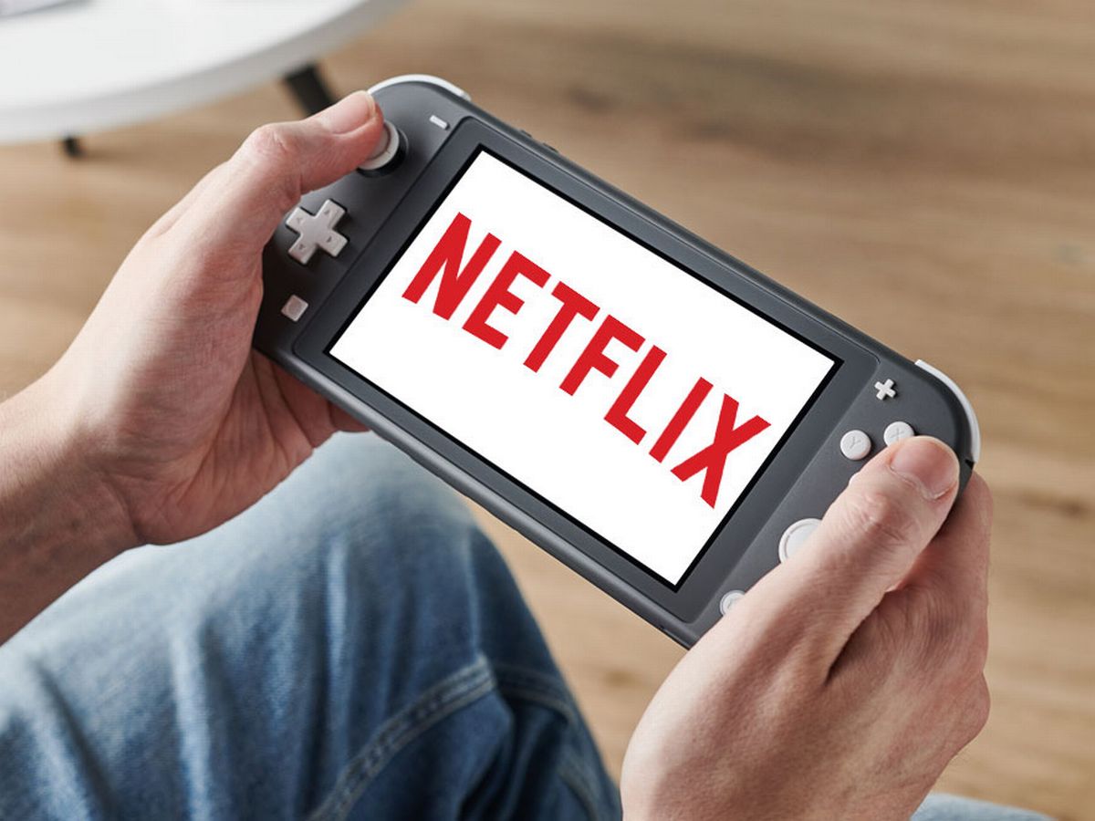 Экран Nintendo Switch с приложением Netflix и управлением