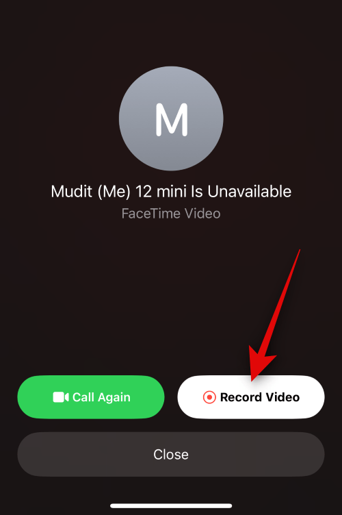 Отправить видеосообщение в FaceTime на iOS 17