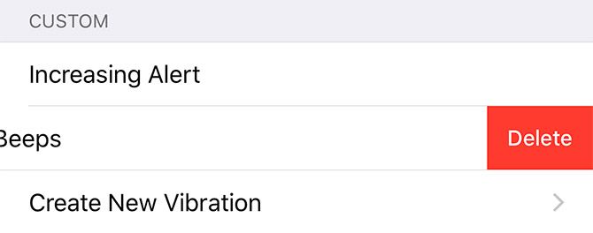 Удаление пользовательской вибрации