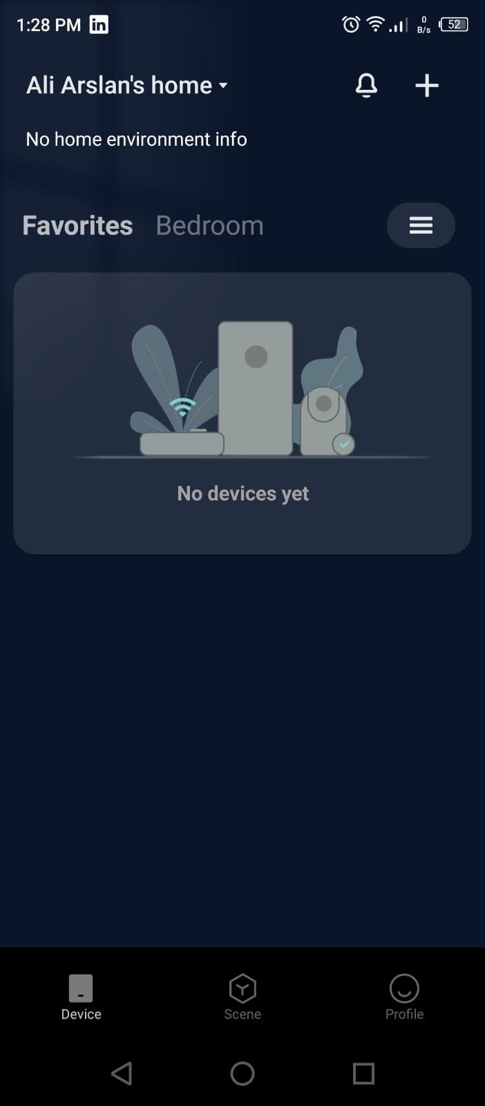 Plus Icon for Adding a Device in Mi Home