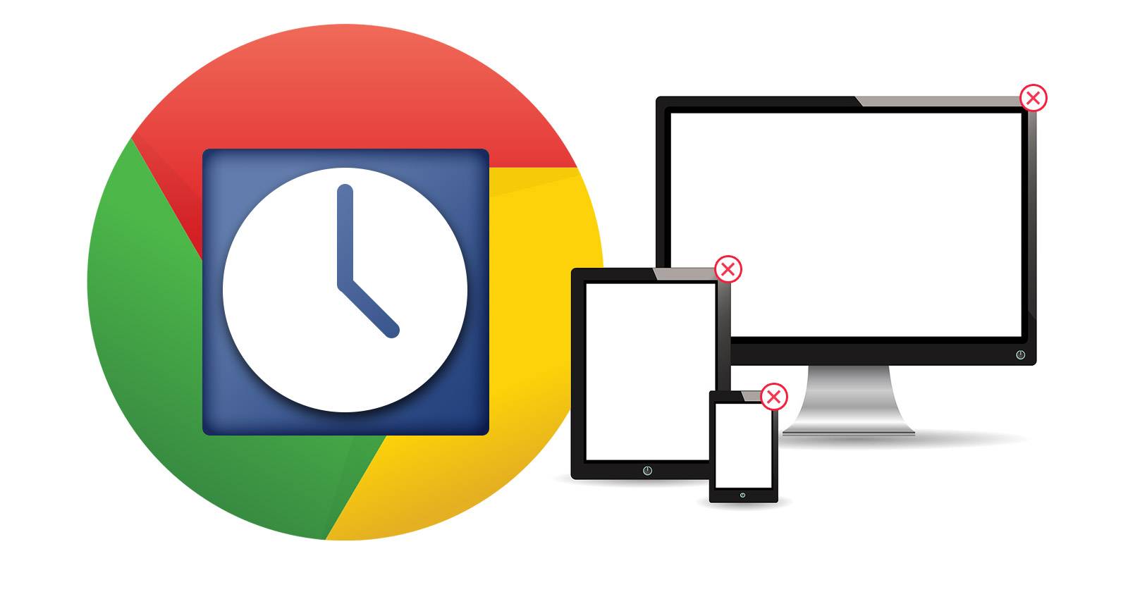 Список устройств в истории Chrome на рабочем столе