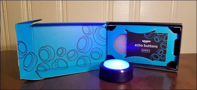 Индикатор Echo Button загорается синим при завершении сопряжения