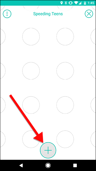 Кнопка добавления устройства на сетке потока