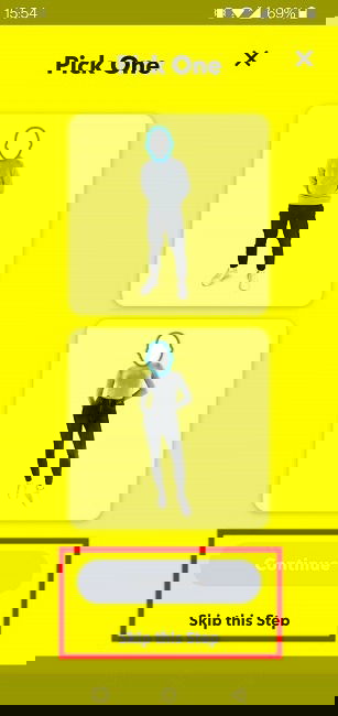 Cameos Selfie Snapchat Body Options