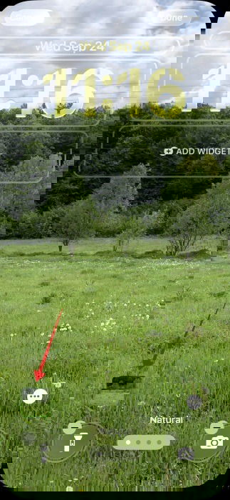 Fotominiatur im Sperrbildschirm auswählen