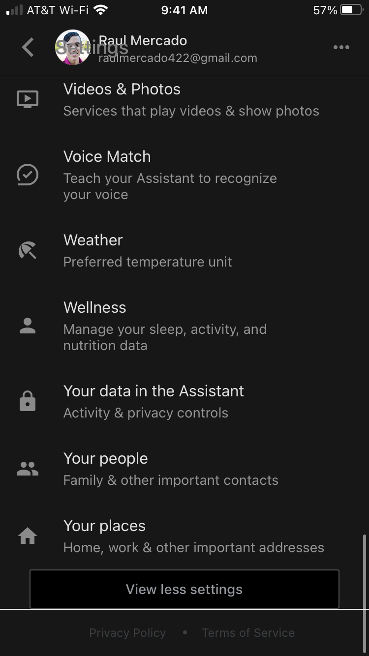 Экран «Ваши люди» в приложении Google Assistant