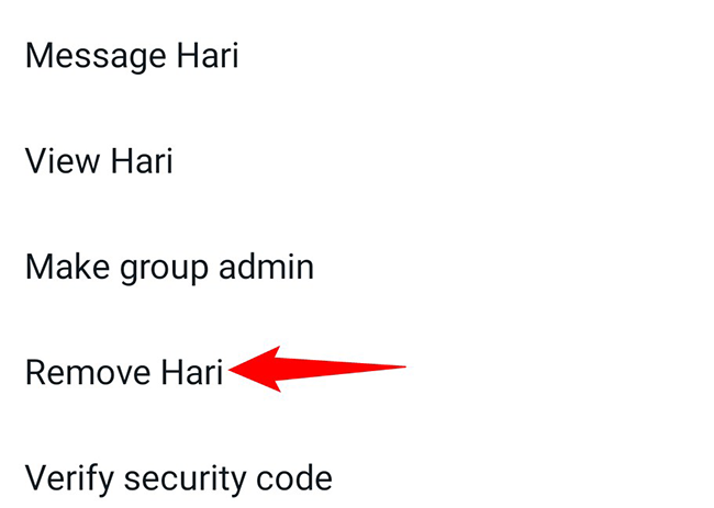 Нажмите Удалить в появившемся меню.