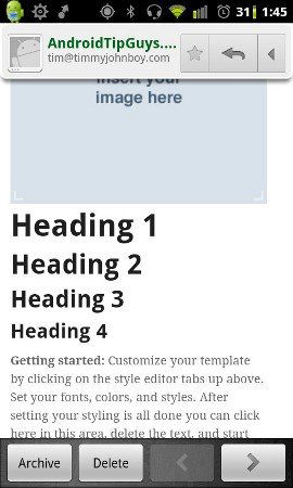Отправка тестового письма MailChimp