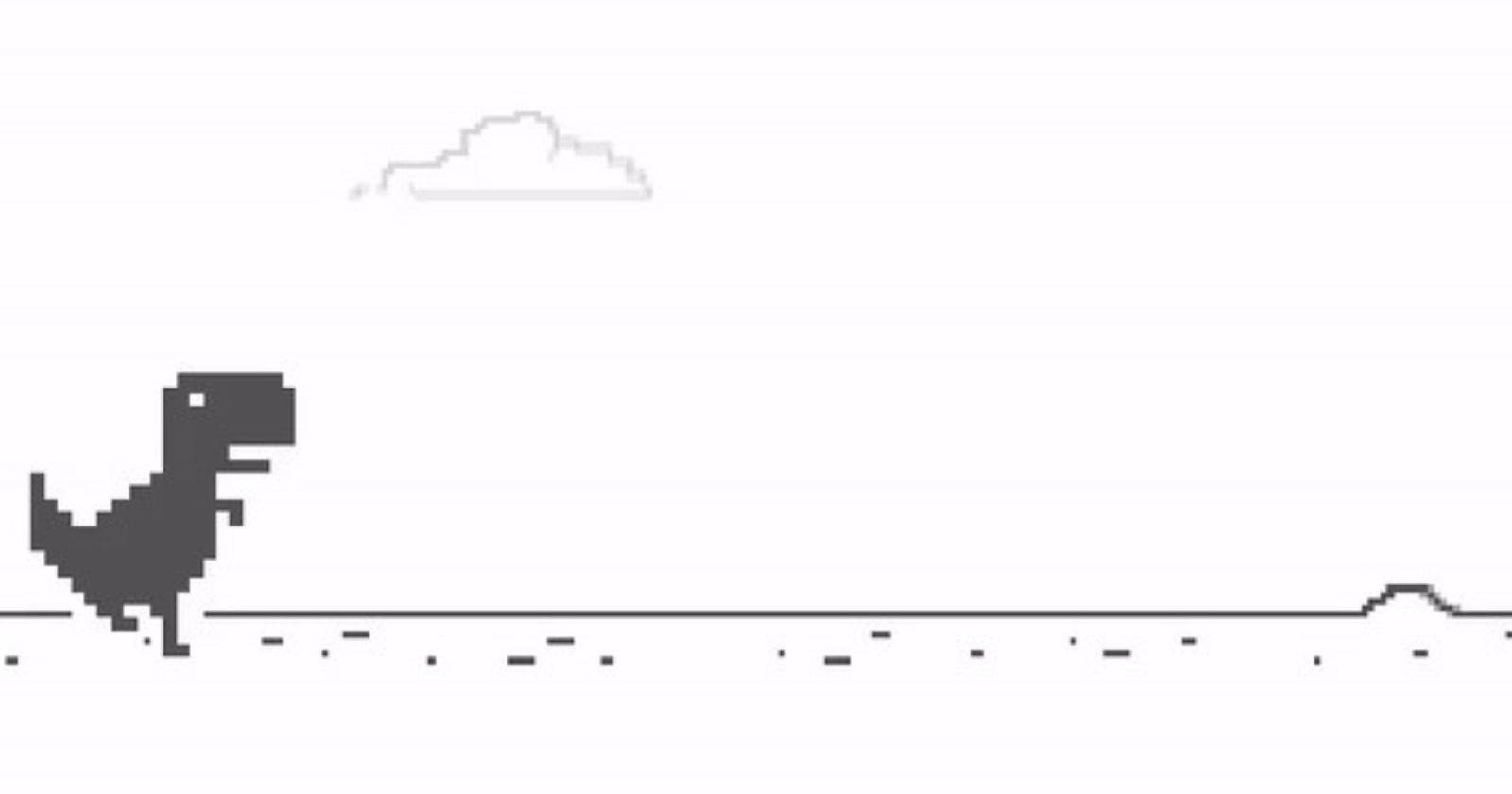 Динозаврик Chrome: виджет на главный экран Android