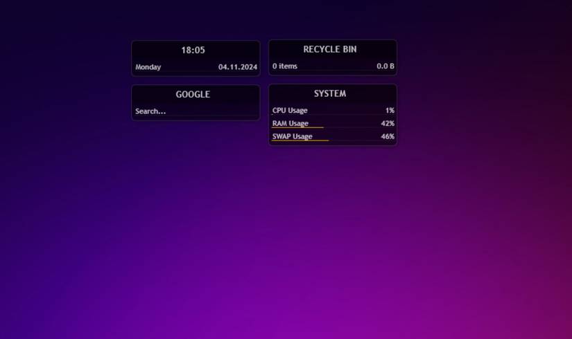 Иллюстрация скина Illustro на рабочем столе Windows 11