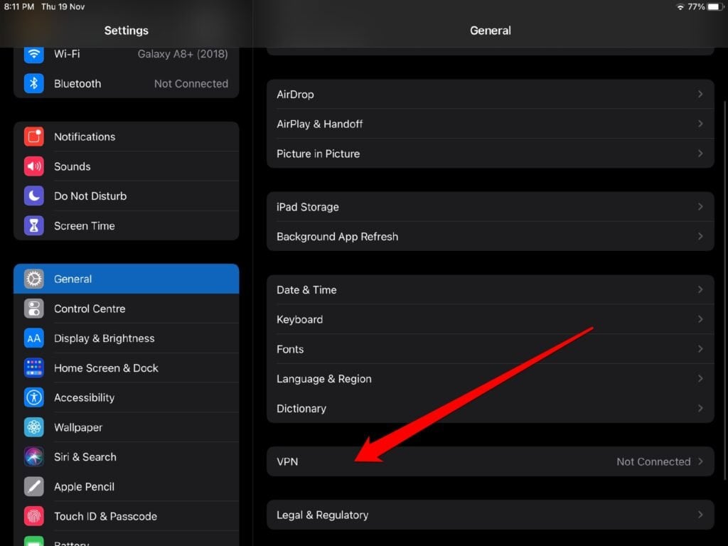 manually add VPN profiles