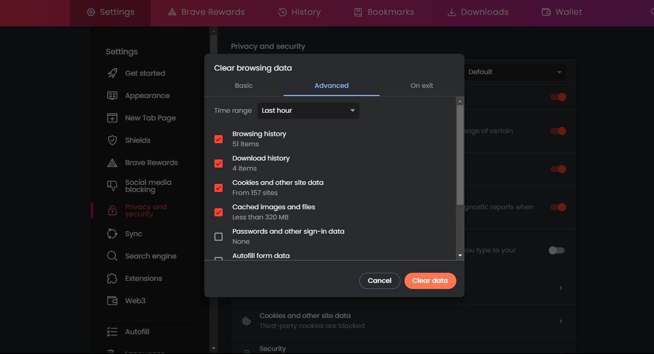 Borrar caché Chrome