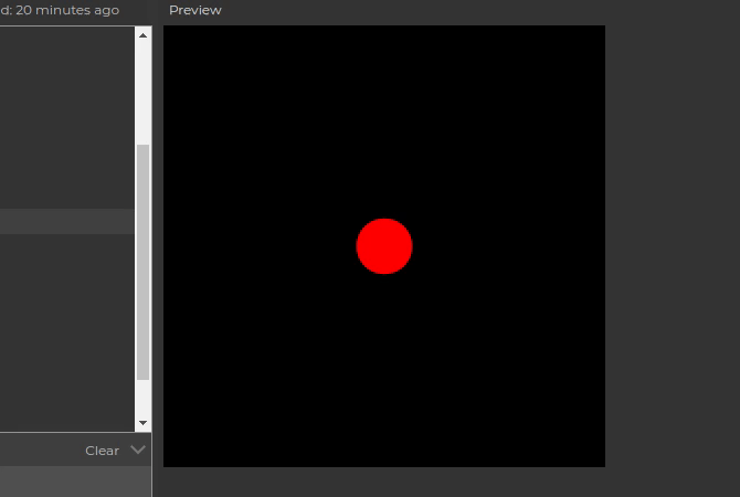 Пример масштабирования фигуры в зависимости от голоса
