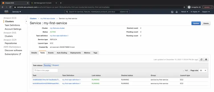 Просмотр задач в кластере