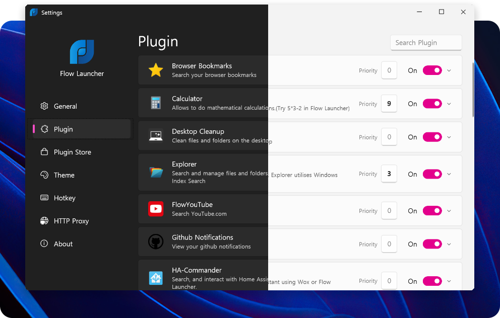 Flow Launcher: быстрый поиск приложений и файлов вместо меню «Пуск»