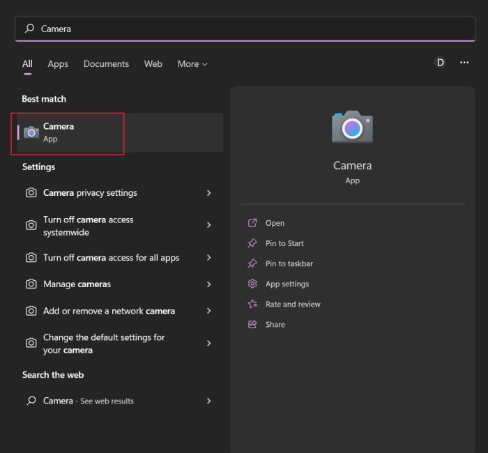 Параметры — Bluetooth и устройства — Камеры