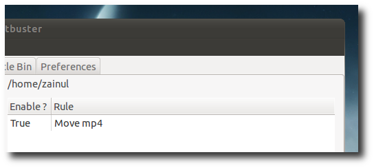 Новое правило отображается в правой колонке списка правил