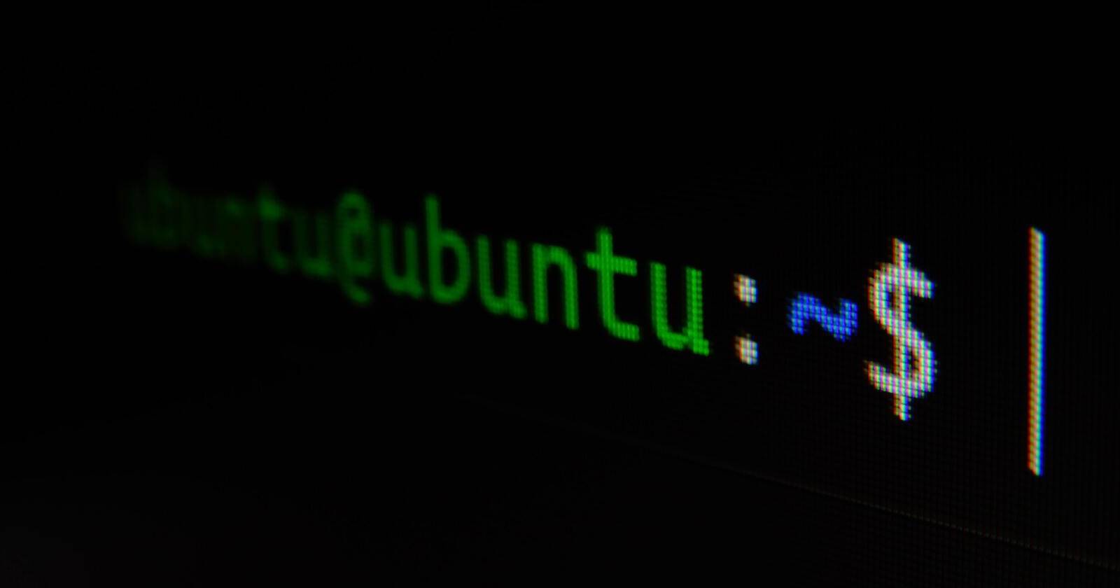 Терминал Ubuntu с приглашением командной строки