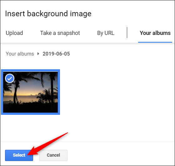 After you find an image, click 