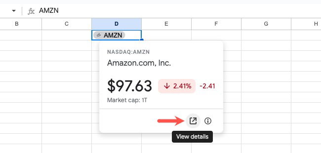 Иконка просмотра подробностей Finance Smart Chip