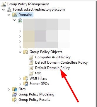 Редактирование Default Domain Policy