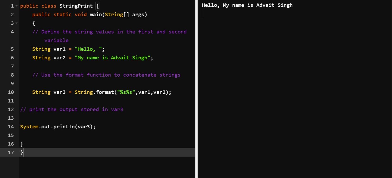 Интерфейс онлайн-компилятора Java