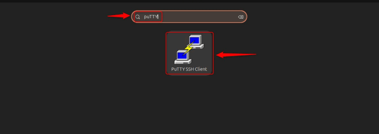 Запуск PuTTY из меню приложений
