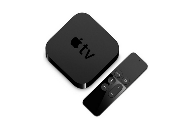 Apple TV приставка на полке