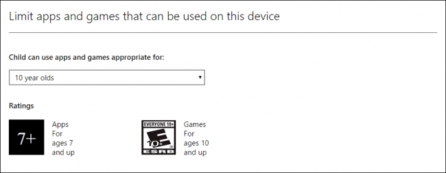 Ограничение по возрасту для приложений и игр