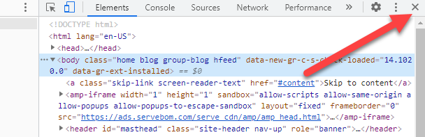 Закрыть панель Инструментов разработчика.