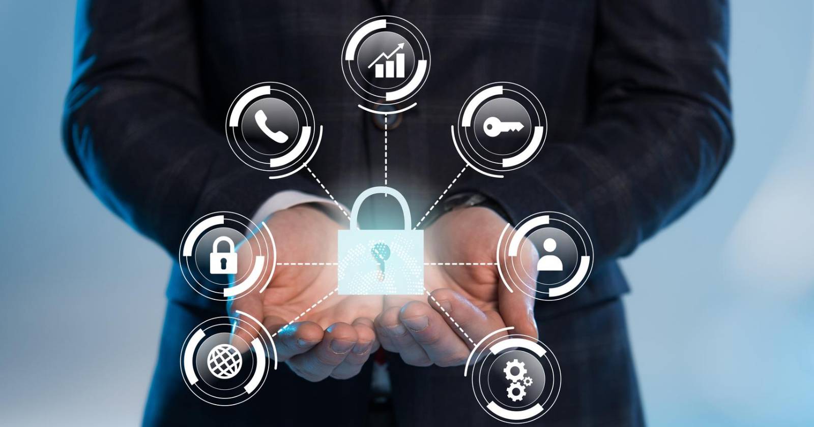 Иллюстрация облачной безопасности и защиты данных