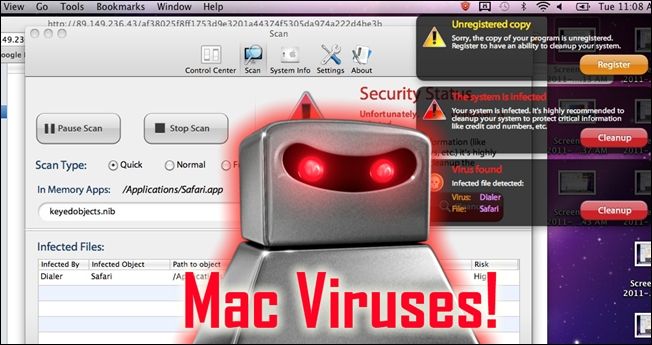 Удаление и защита от Mac Protector