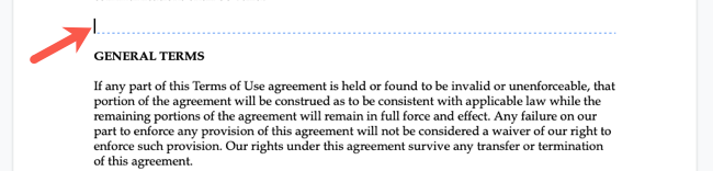 Удаление разрыва секции на Mac: курсор в начале строки и нажаты специальные клавиши